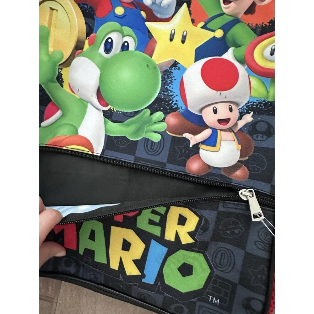 NEW 17” Super Mario Backpack and Lunch Box Kids Movie Retired Bag School